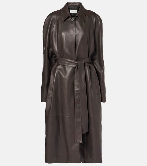 Magda Butrym Belted leather coat