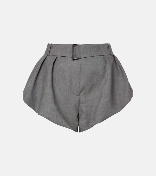 Magda Butrym High-rise wool and silk shorts