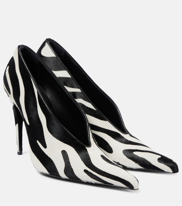 Magda Butrym Zebra-print leather pumps