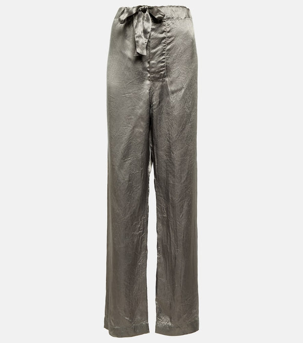 Maison Margiela Satin pajama bottoms