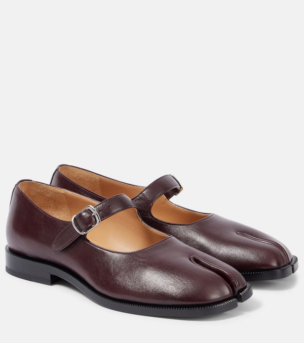 Maison Margiela Tabi leather Mary Jane flats