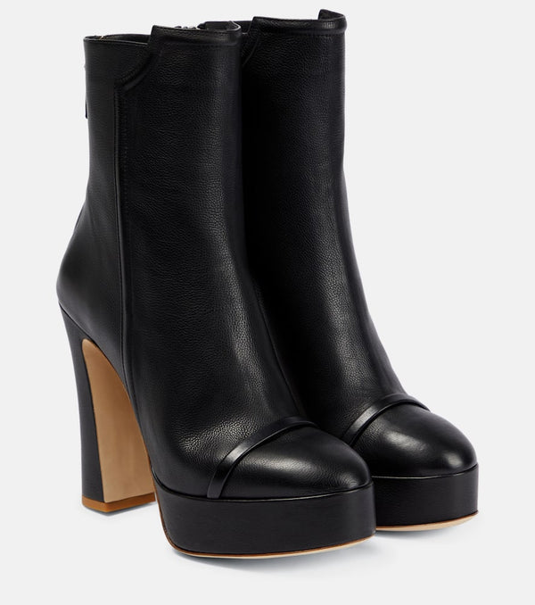 Malone Souliers Alexa platform leather ankle boots