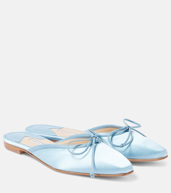 Manolo Blahnik Ballerimu 10 satin mules