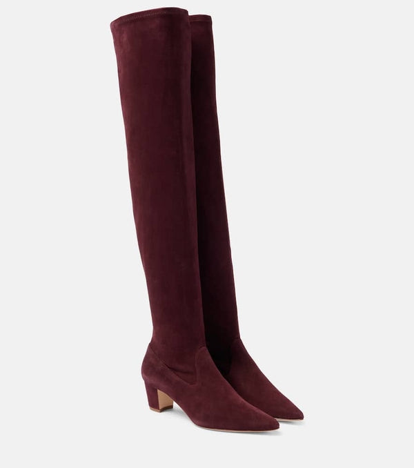 Manolo Blahnik Lupasca suede over-the-knee boots