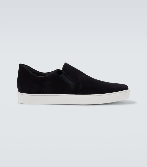 Manolo Blahnik Nadores suede slip-on sneakers