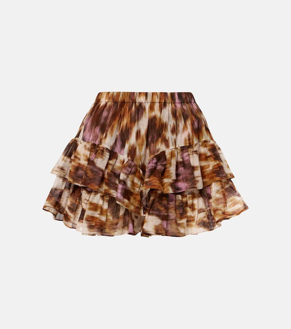 Marant Etoile Jocadia printed cotton miniskirt