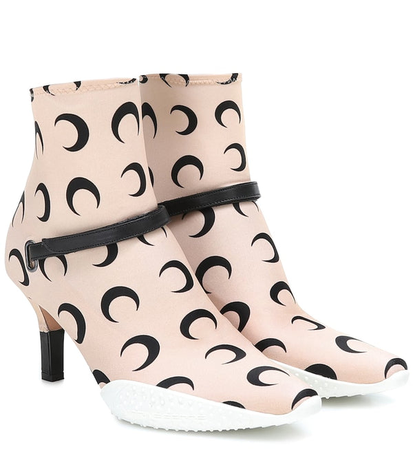 Marine Serre Printed stretch-jersey ankle boots