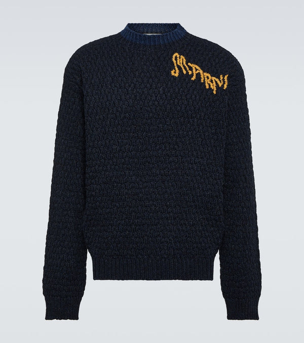 Marni Logo virgin wool sweater