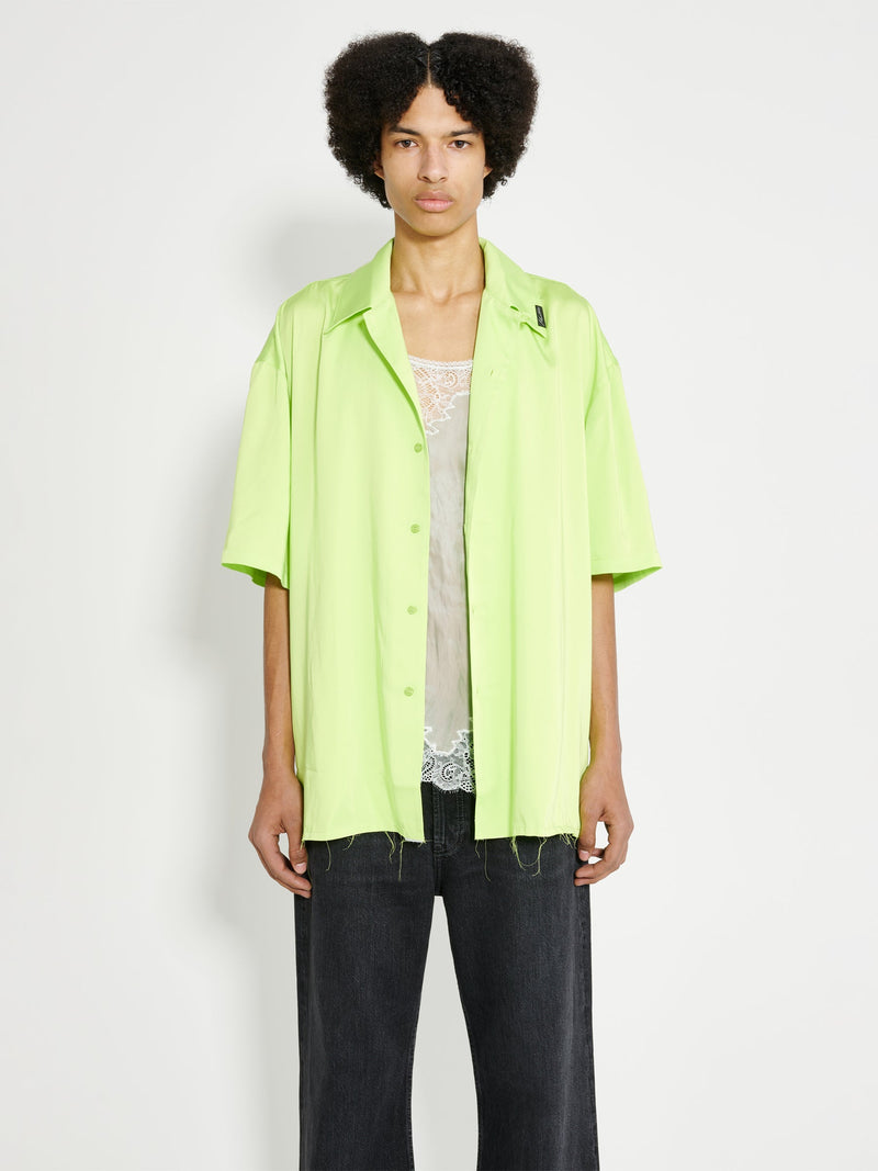 Martine Rose Camisole Shirt Lime Iridescent