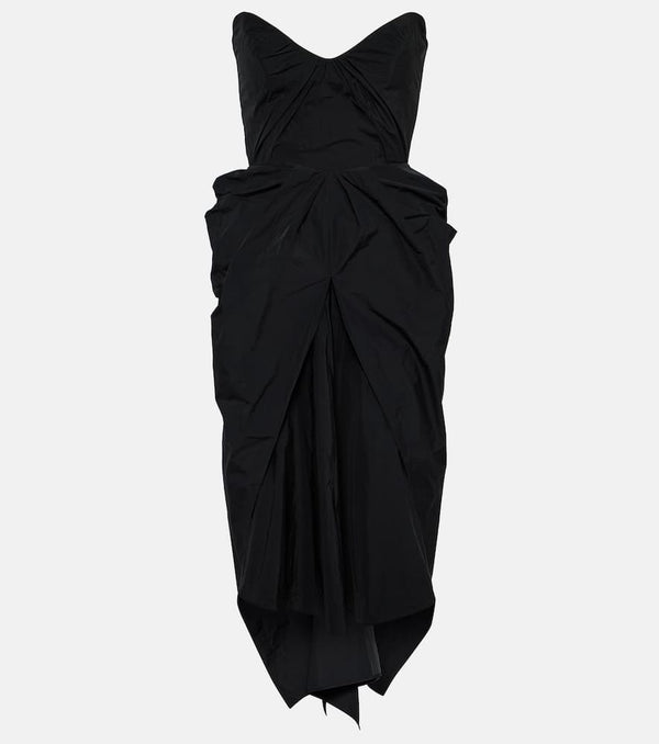 Maticevski Fincher draped bustier midi dress