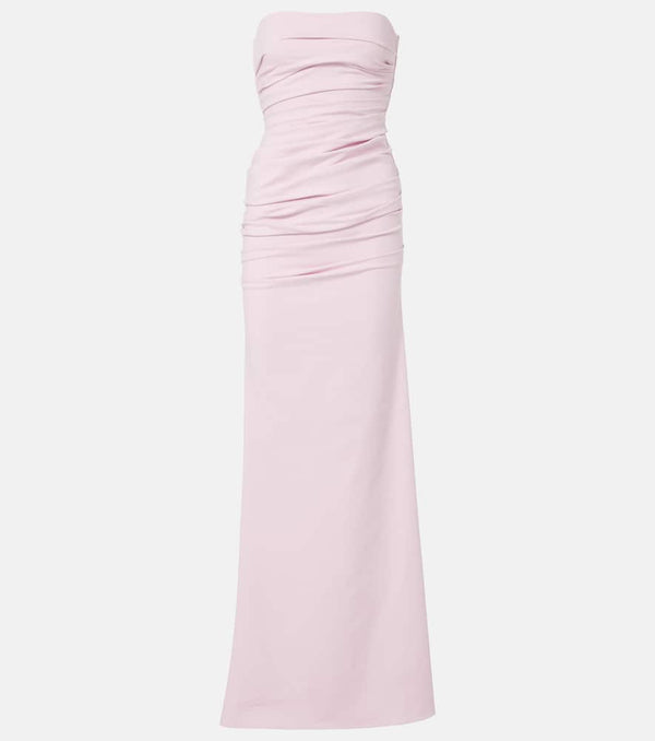 Maticevski Intoxicate ruched strapless gown