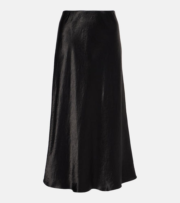 Max Mara Alessio satin midi skirt