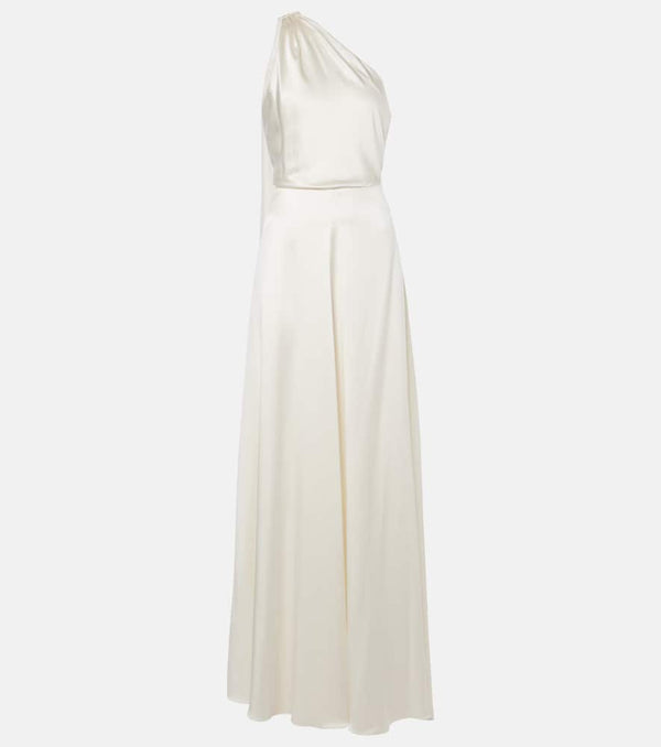 Max Mara Bridal Pamela draped silk satin gown