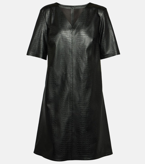 Max Mara Eliot A-line croc-effect minidress