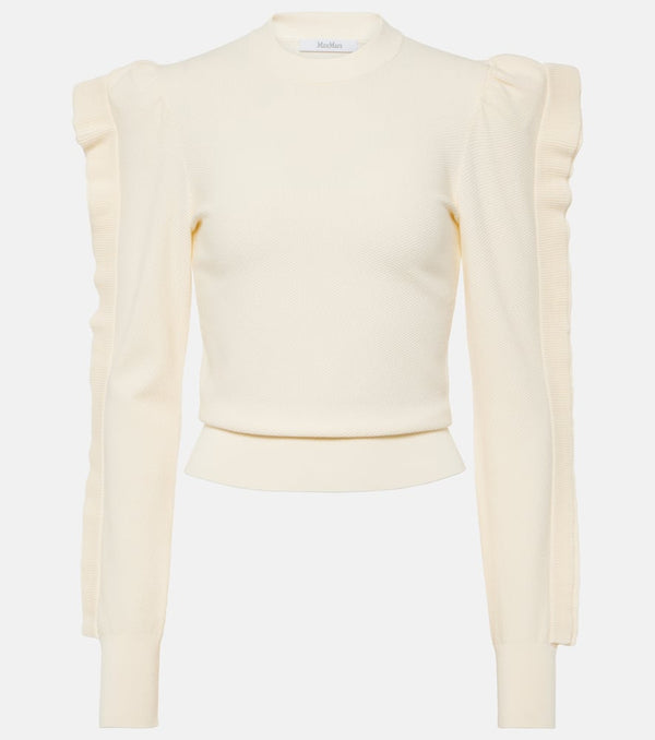 Max Mara Genero ruffled jersey sweater