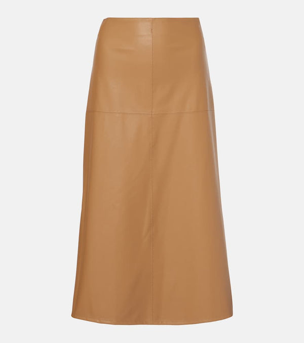 Max Mara Leisure Scilli coated jersey midi skirt