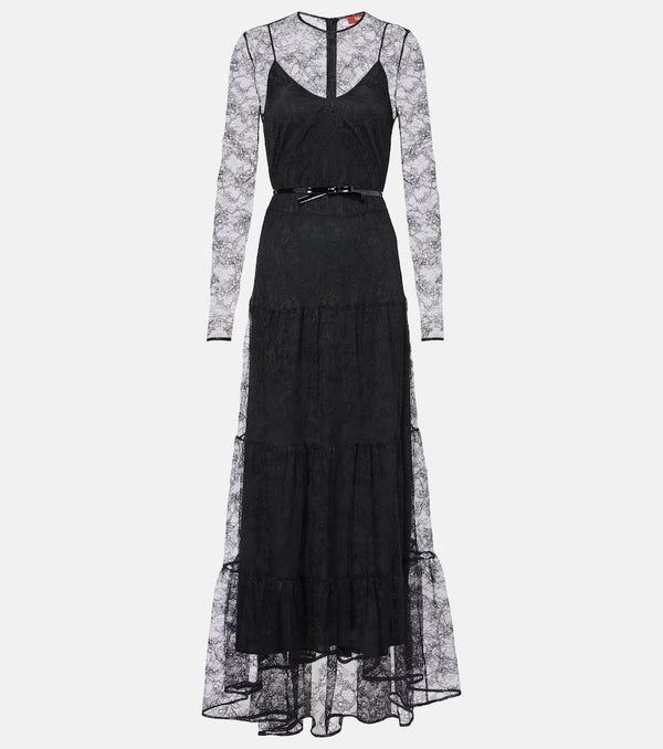 Max Mara Modane lace maxi dress