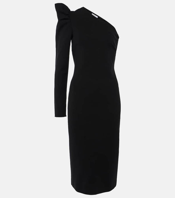 Max Mara One-shoulder ruffled midi dress