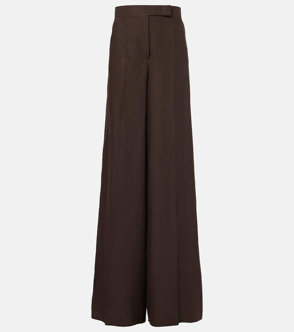 Max Mara Sequoia linen wide-leg pants