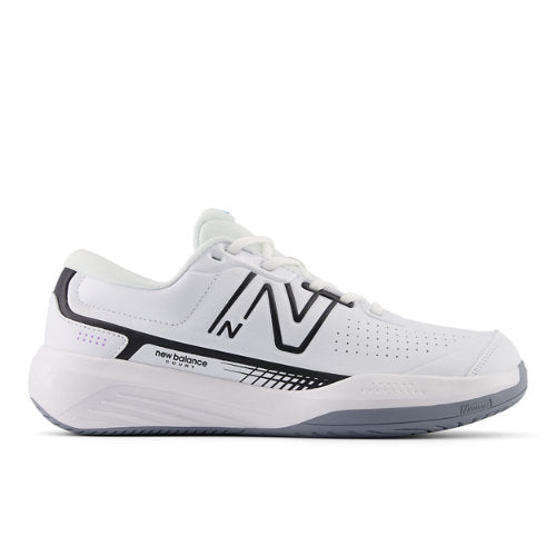 New Balance Men's 696v5 in White/Blue Synthetic, 