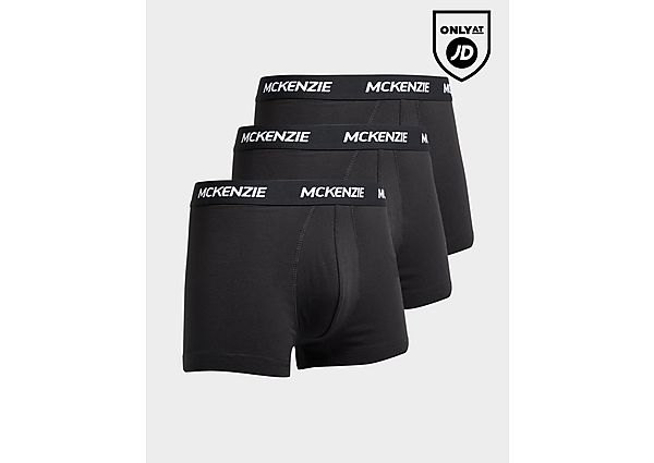 McKenzie 3 Pack Wyatt Boxers  Black