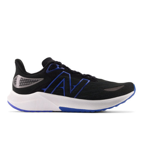 New Balance Men's FuelCell Propel V3 in Black/Blue Synthetic, 