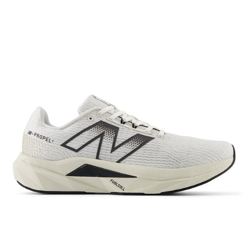 New Balance FuelCell Propel v5 in White Black Beige Synthetic