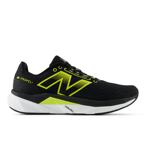 New Balance FuelCell Propel v5 in Black Green Grey Synthetic