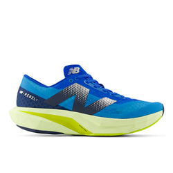 New Balance Men's FuelCell Rebel v4 in Blue/Yellow Synthetic, 