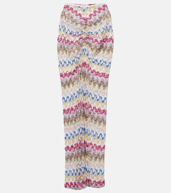 Missoni Knitted lamé midi skirt