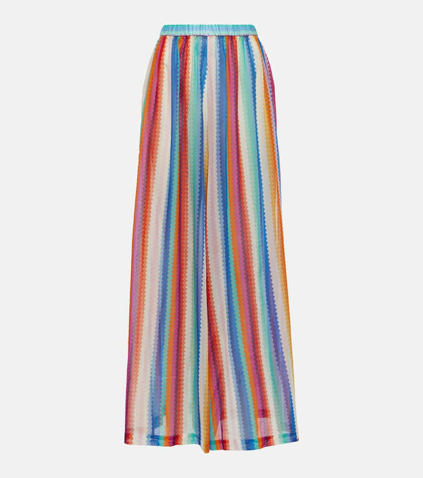 Missoni Mare Striped cotton and silk wide-leg pants