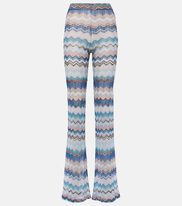 Missoni Mare Zig Zag crochet flared pants