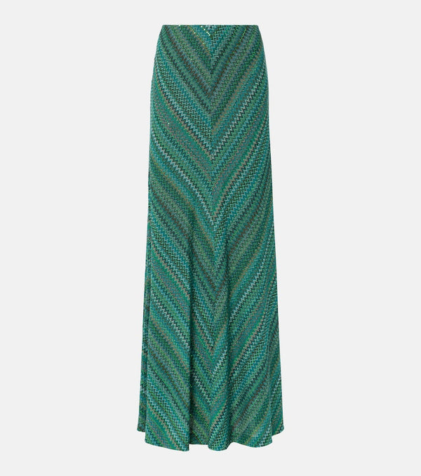 Missoni Zigzag lamé maxi skirt