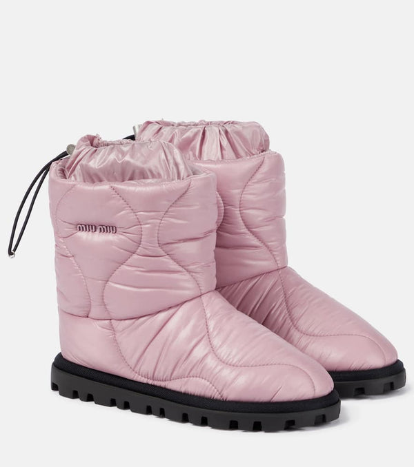 Miu Miu Logo snow boots