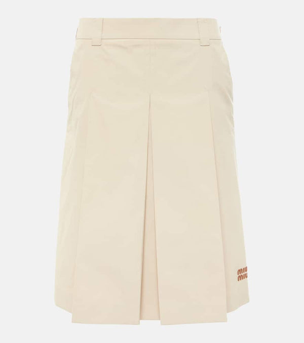 Miu Miu Panama cotton miniskirt