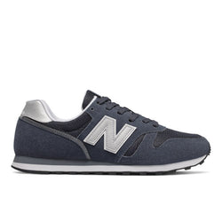 New Balance Men's 373v2 in Navy/White Leather, 