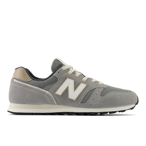 New Balance Men's 373V2 in Grey/Brown/White Suede/Mesh, 