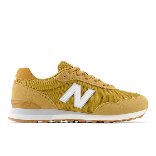 New Balance Men's 515 in Brown/White Suede/Mesh, 