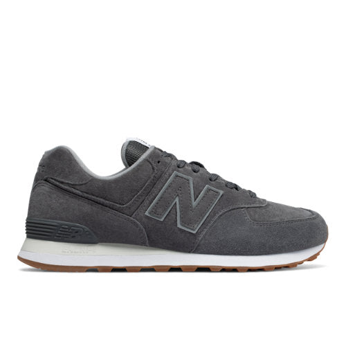 New Balance 574 in Grey Suede Mesh