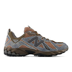 New Balance Men's 610v1 in Grey/Brown Suede/Mesh, 