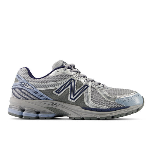 New Balance Unisex 860v2 in Grey/Blue Synthetic, 