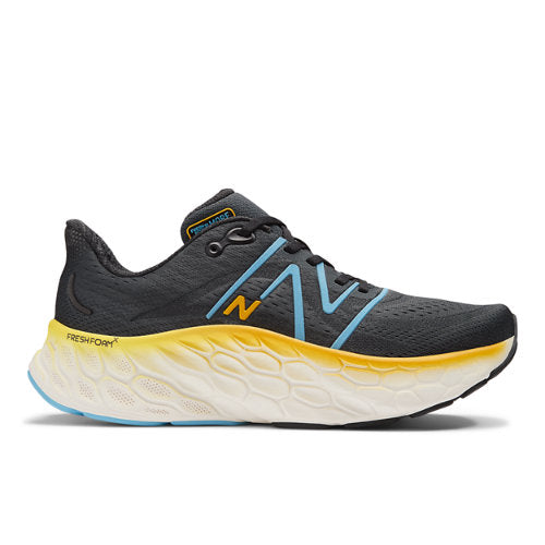 New Balance Men's Fresh Foam X More v4 in Black/Blue/Orange Synthetic, 