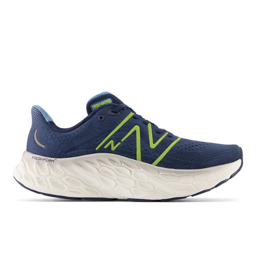 New Balance Men's Fresh Foam X More v4 in Blue/Yellow Synthetic, 