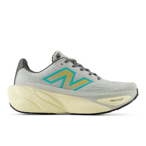 New Balance Fresh Foam X More v5 in Grey Beige Green Synthetic Wide