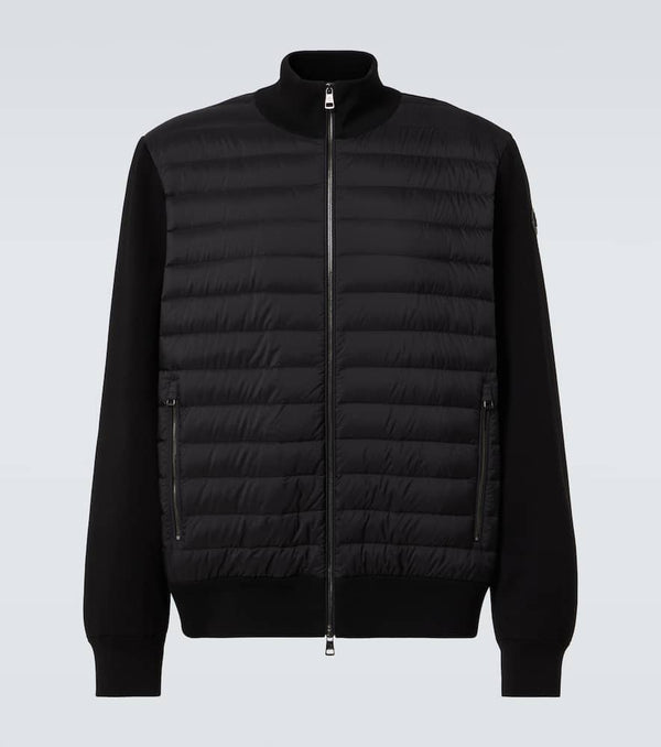 Moncler Down-paneled cardigan