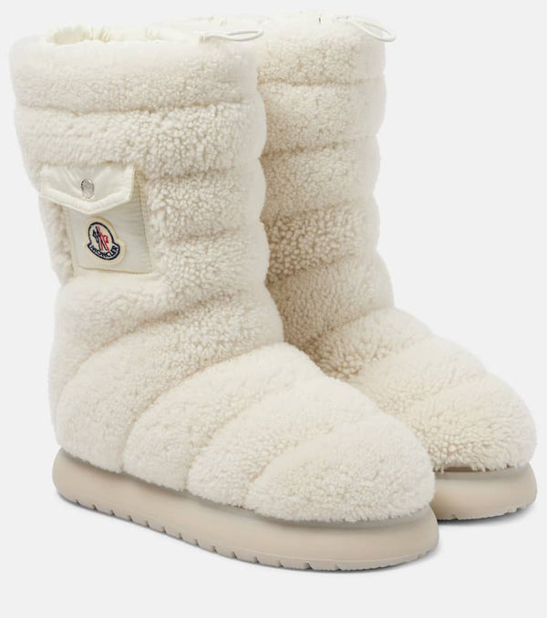 Moncler Gaia shearling snow boots