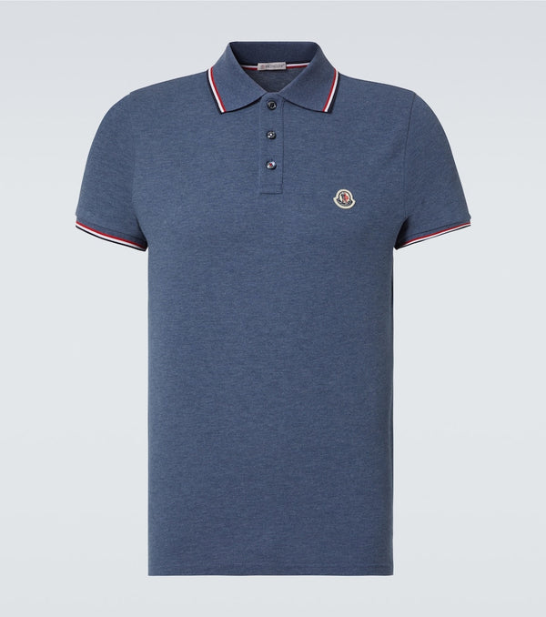 Moncler Logo cotton piquet polo shirt