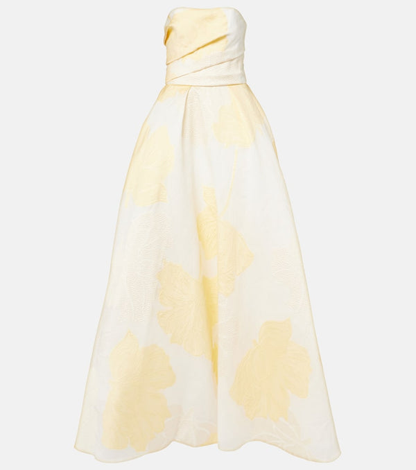 Monique Lhuillier First Delivery strapless gown