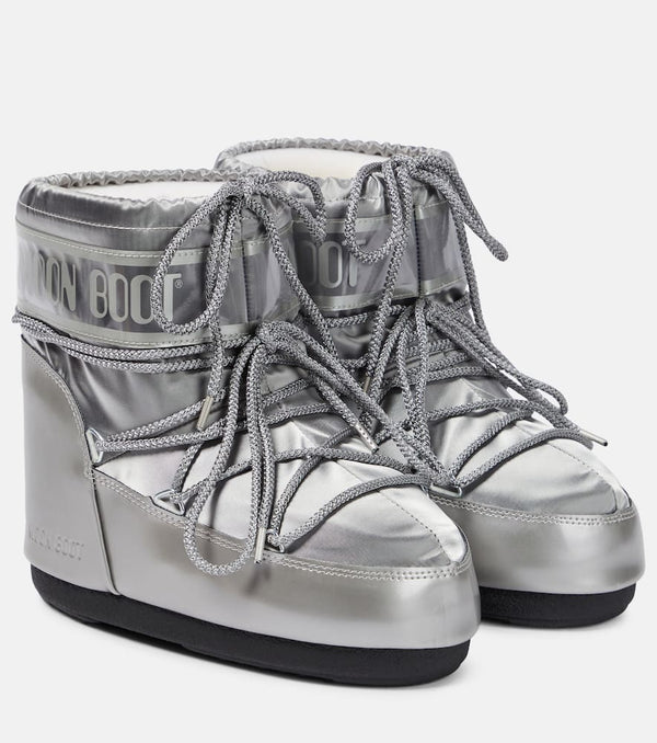 Moon Boot Icon Low metallic snow boots