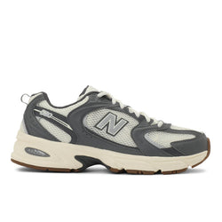 New Balance Unisex 530 in Grey/Beige/White Synthetic, 